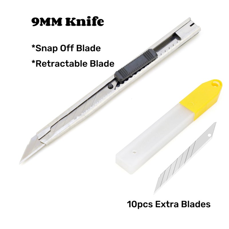 CARTINTS Complete Vehicle Vinyl Wrap Tools Kit Window Tint Tools Kit for Car Wraps with Yellow Micro Squeegee for Corner Full Wrapping, Felt Squeegee, Film Knife, Vinyl Wrap Gloves - Image 3